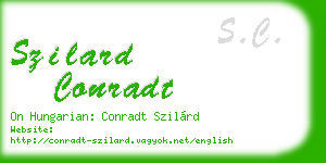 szilard conradt business card